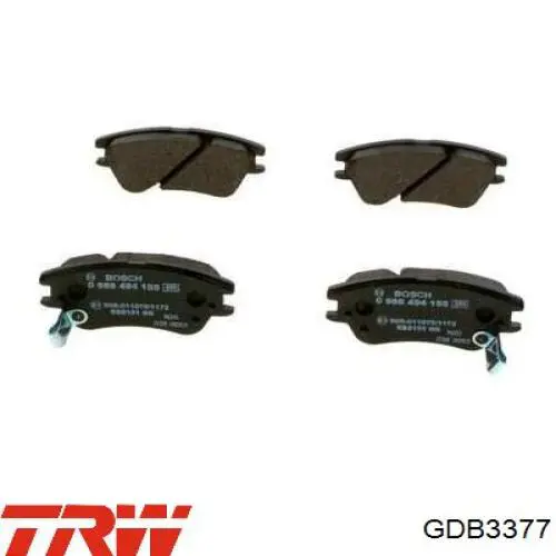 Купить GDB3377 TRW Колодки тормозные