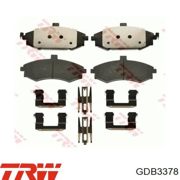 Купить GDB3378 TRW Колодки тормозные