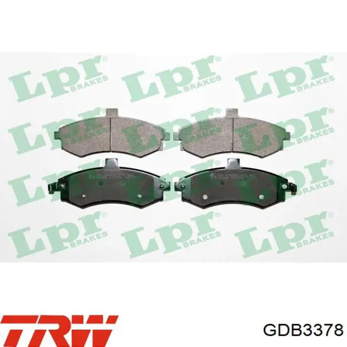 Передние тормозные колодки GDB3378 TRW