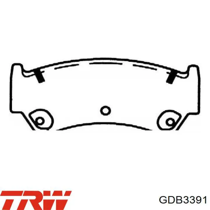 Тормозные колодки TRW GDB3391