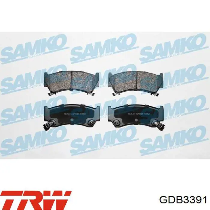 Колодки TRW GDB3391 цена, от 15.90 USD
