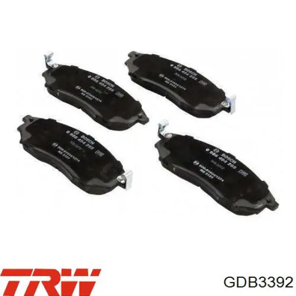 Купить GDB3392 TRW Колодки тормозные