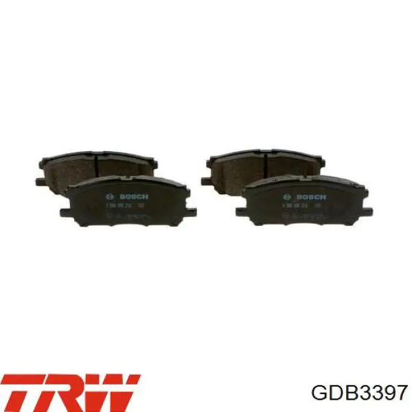 GDB3397 TRW Колодки передние