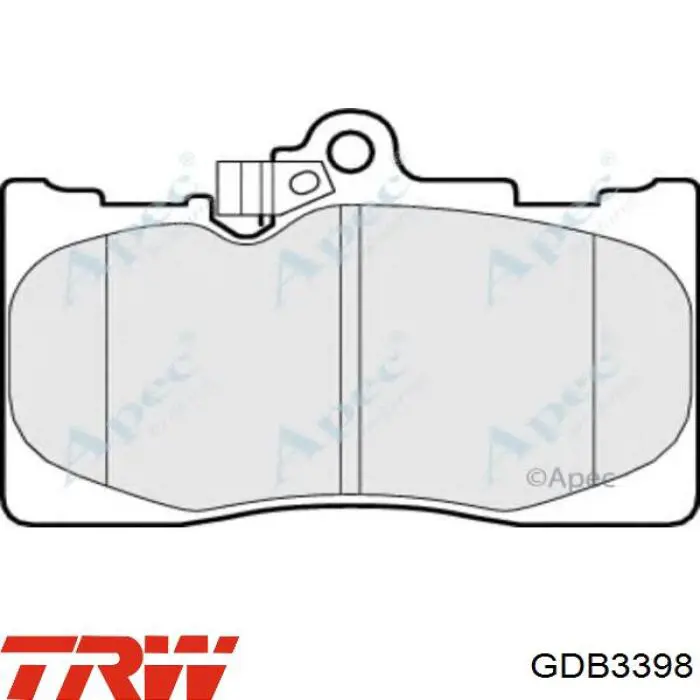 Передние тормозные колодки GDB3398 TRW