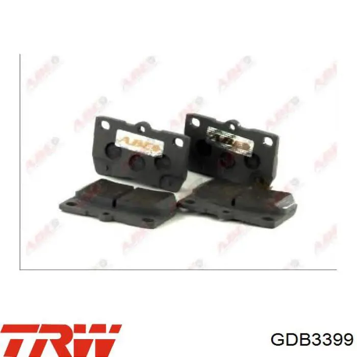 Купить GDB3399 TRW Колодки тормозные задние, дисковые