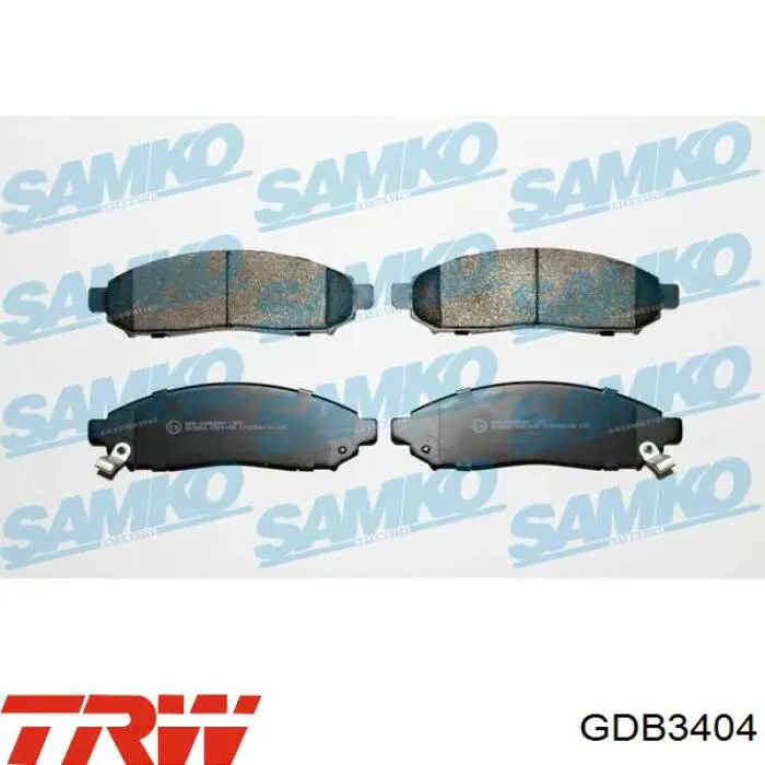 Купить GDB3404 TRW Колодки тормозные