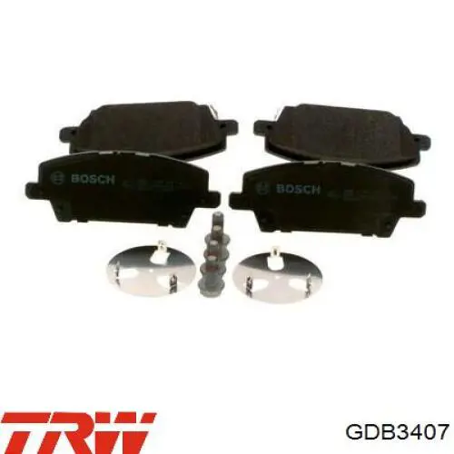 Передние тормозные колодки GDB3407 TRW