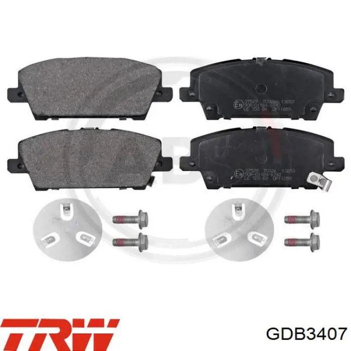 Купить GDB3407 TRW Колодки тормозные