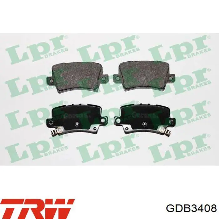 Задние дисковые колодки TRW GDB3408