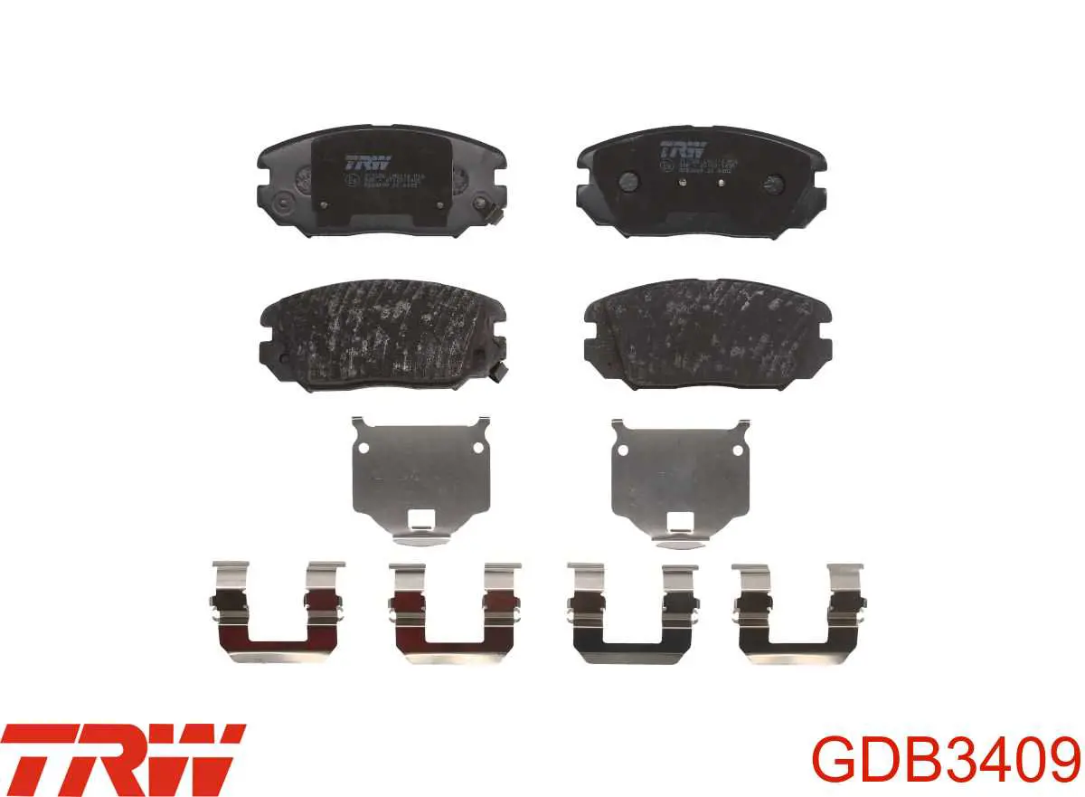 Колодки TRW GDB3409 цена, от 25.31 USD