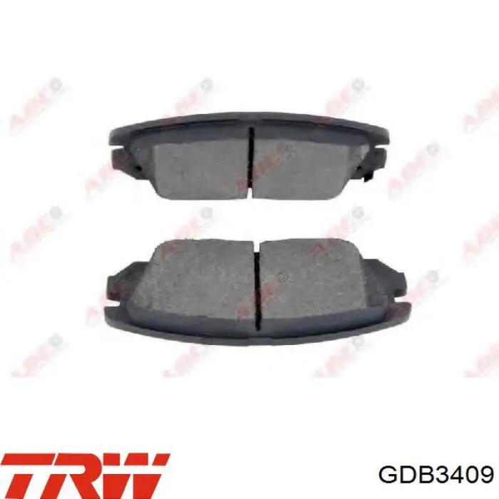 Купить GDB3409 TRW Колодки тормозные