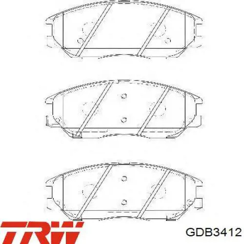 Передние тормозные колодки 4813021A01 Ssang Yong