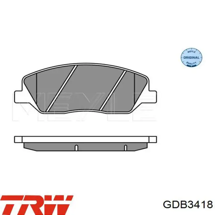 Тормозные колодки TRW GDB3418