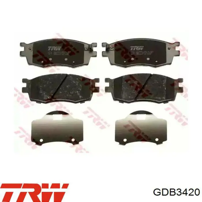 Колодки тормозные передние дисковые TRW GDB3420