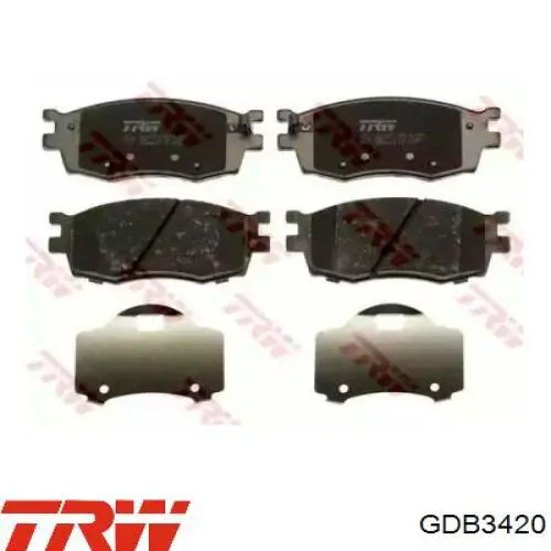 Передние тормозные колодки GDB3420 TRW