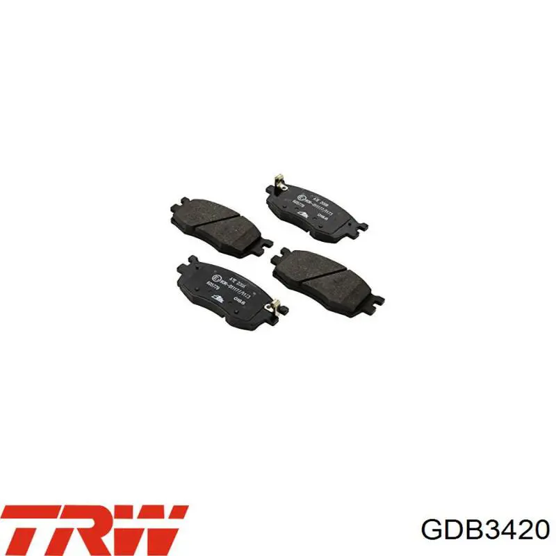 Купить GDB3420 TRW Колодки тормозные
