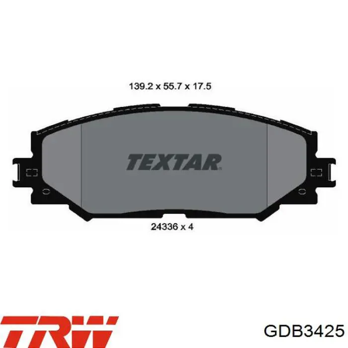 Тормозные колодки TRW GDB3425