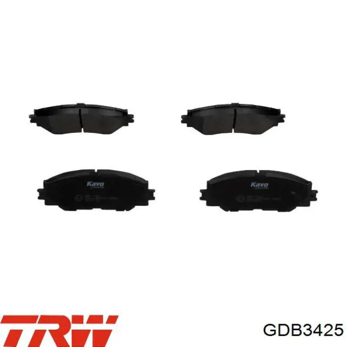 GDB3425 TRW Колодки передние