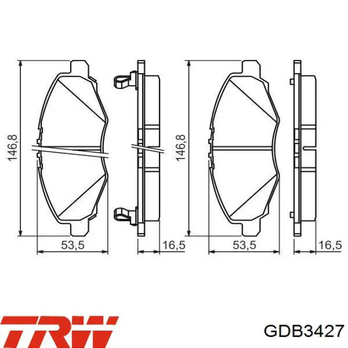 Купить SP1412 Hi-q Колодки тормозные