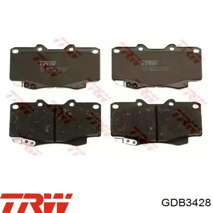 GDB3428 TRW колодки тормозные передние дисковые