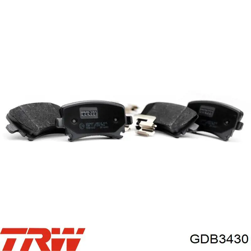 GDB3430 TRW колодки тормозные передние дисковые