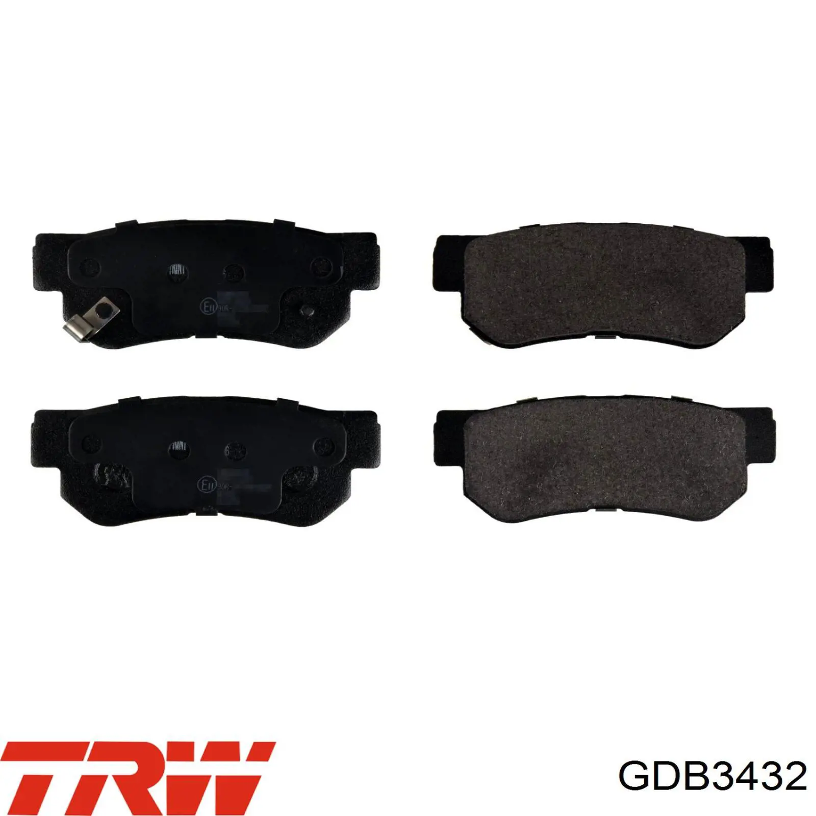 Купить GDB3432 TRW Колодки тормозные задние, дисковые