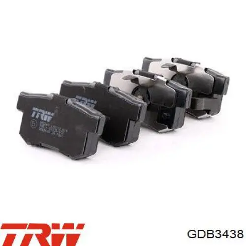 Задние тормозные колодки GDB3438 TRW