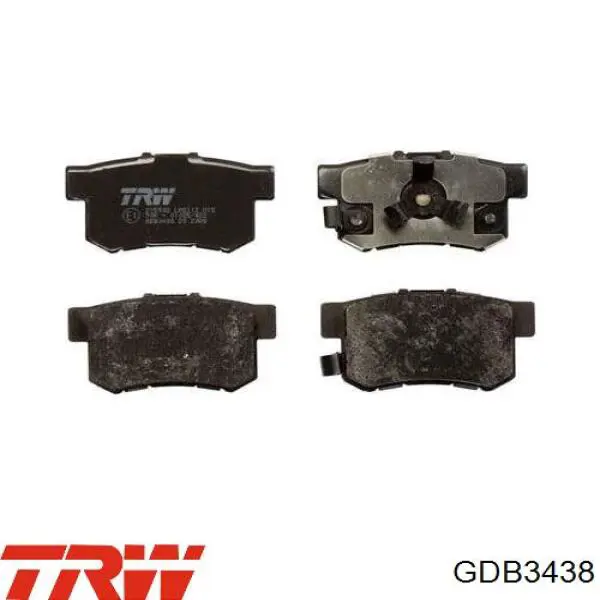 GDB3438 TRW Колодки тормозные дисковые комплект