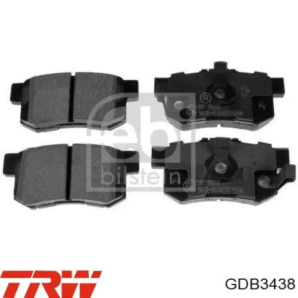 Колодки дисковые  TRW GDB3438 цена, от 24.07 USD