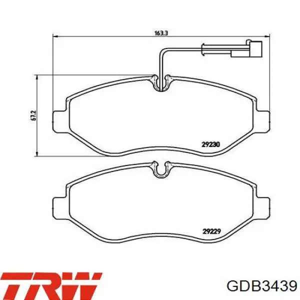 Передние тормозные колодки BTS2425S Tashiko