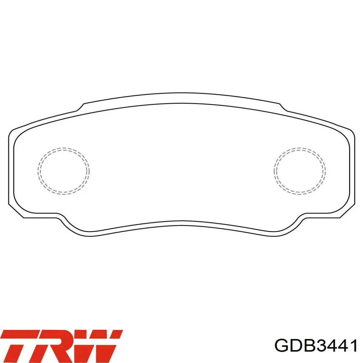 Купить GDB3441 TRW Колодки тормозные задние, дисковые