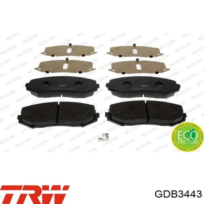 Купить GDB3443 TRW Колодки тормозные