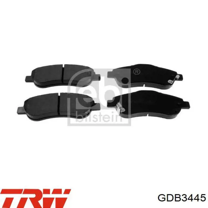 Передние тормозные колодки GDB3445 TRW