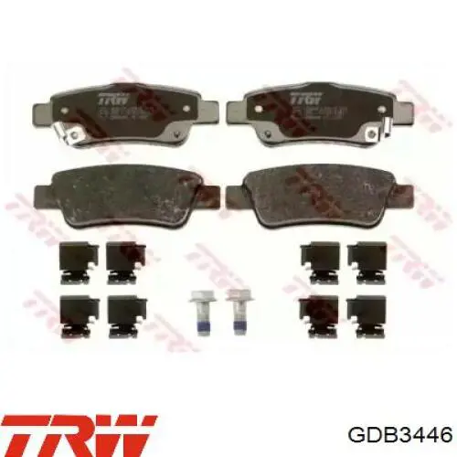 Задние дисковые колодки TRW GDB3446