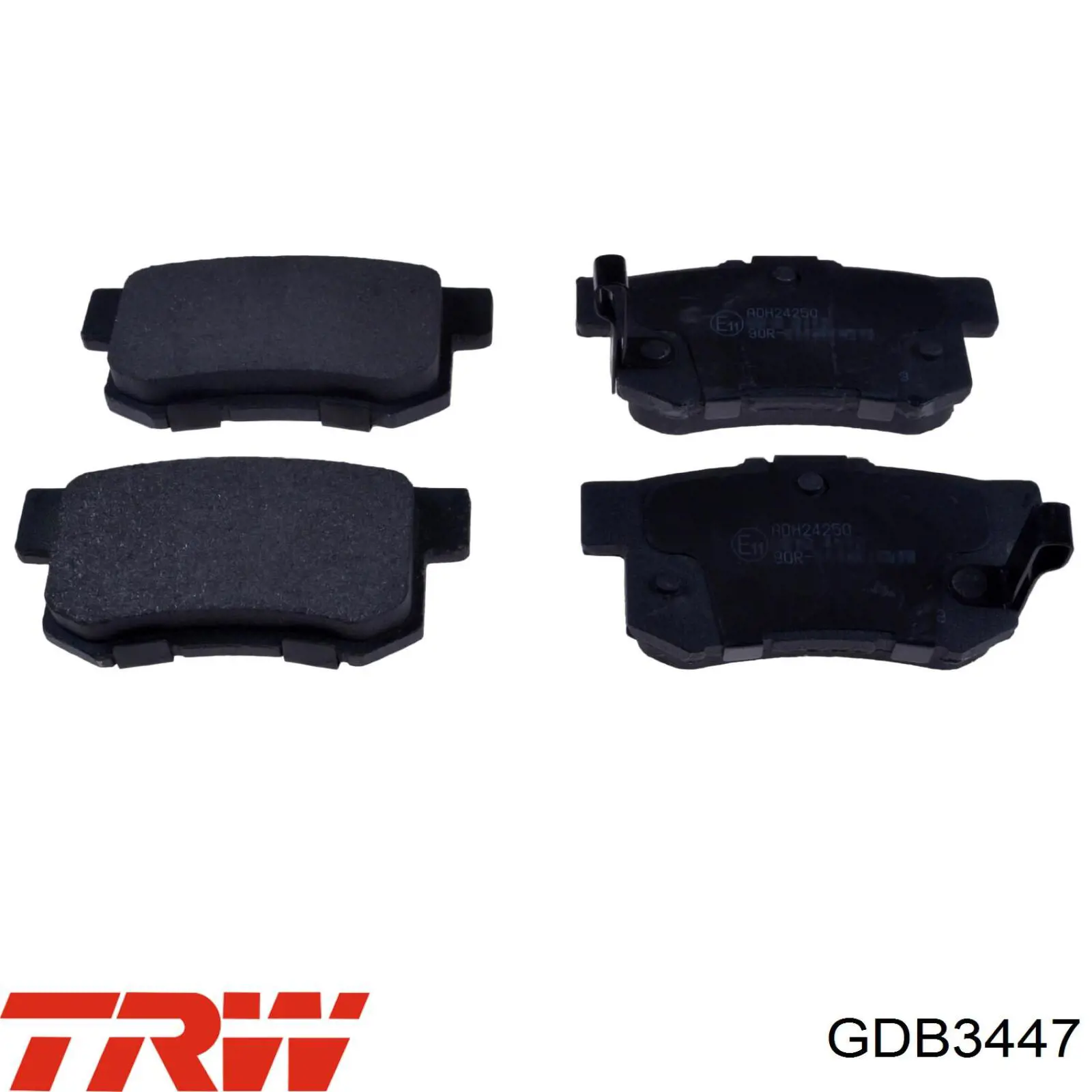 GDB3447 TRW колодки тормозные задние дисковые