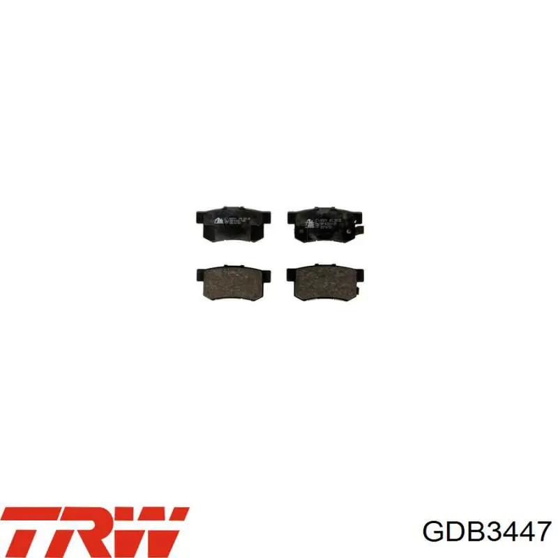 Задние тормозные колодки GDB3447 TRW