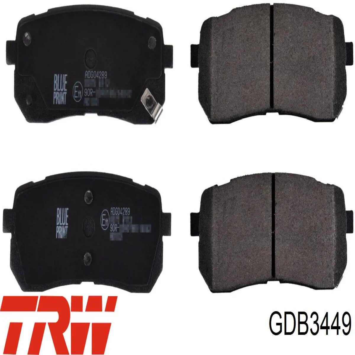 Купить GDB3449 TRW Колодки тормозные задние, дисковые