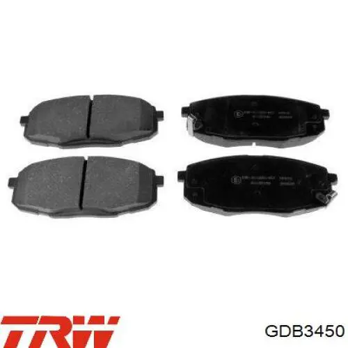 Купить GDB3450 TRW Колодки тормозные