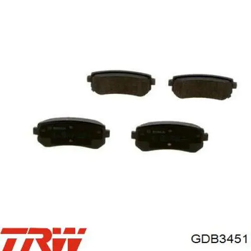 Задние дисковые колодки TRW GDB3451