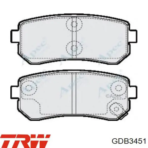 Задние тормозные колодки RP3421 Raiso