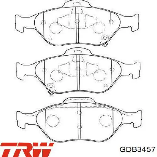 Тормозные колодки TRW GDB3457