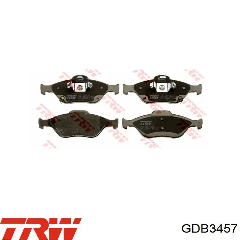Передние тормозные колодки GDB3457 TRW