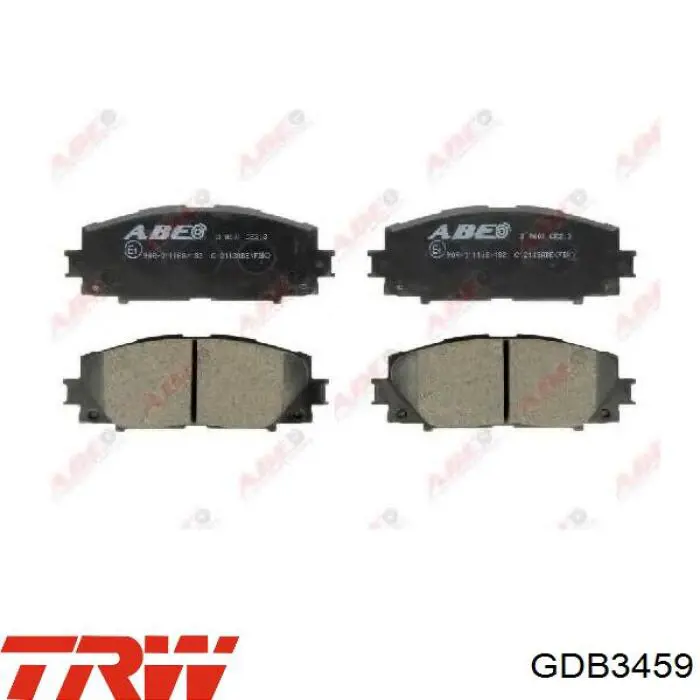 Купить GDB3459 TRW Колодки тормозные