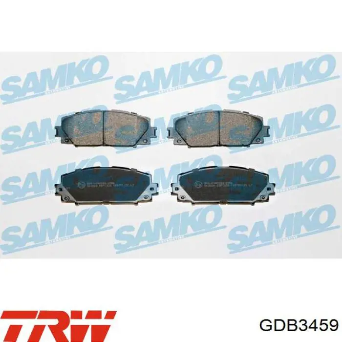 Передние тормозные колодки GDB3459 TRW