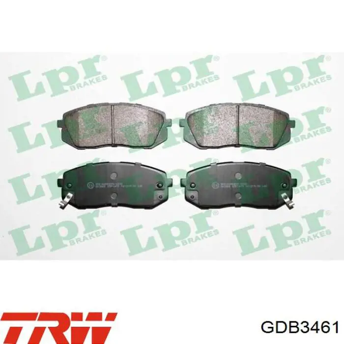Купить GDB3461 TRW Колодки тормозные