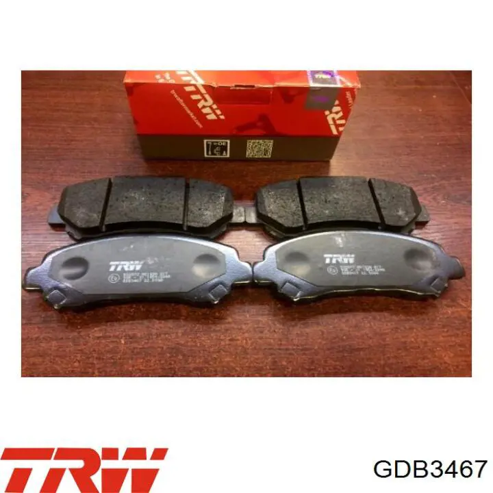 GDB3467 TRW Колодки передние
