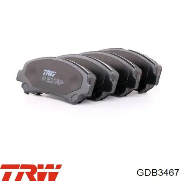 Передние тормозные колодки GDB3467 TRW