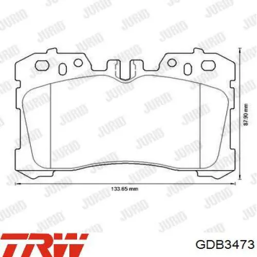 Передние тормозные колодки GDB3473 TRW