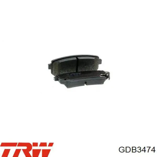 Купить GDB3474 TRW Колодки тормозные задние, дисковые