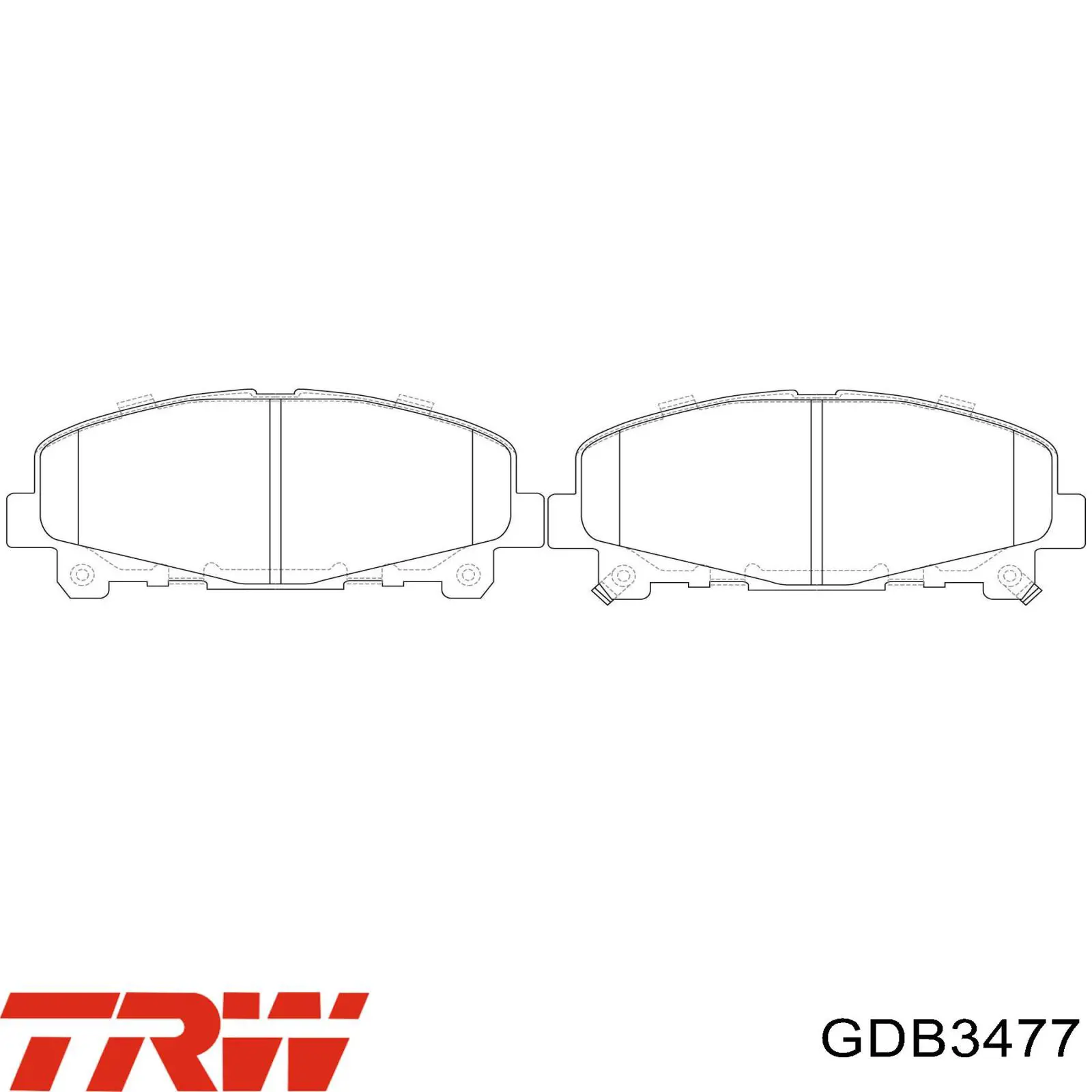 Колодки TRW GDB3477 цена, от 22.56 USD